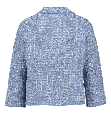 Blauw vestje in bouclé Liu Jo