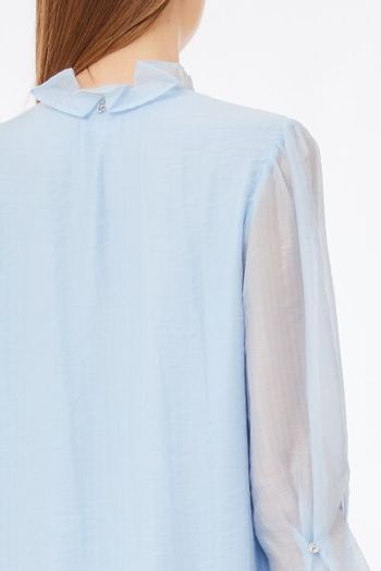 Licht blauwe doorzichtige jurk met onderkleed Liu Jo