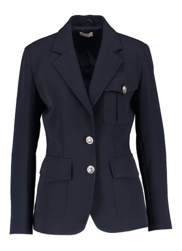 Blauwe geklede blazer met zilveren knopen Liu Jo
