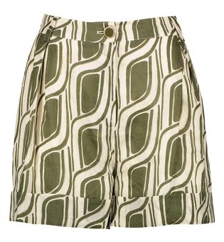 Liu Jo Kaki/beige short met hoge taille