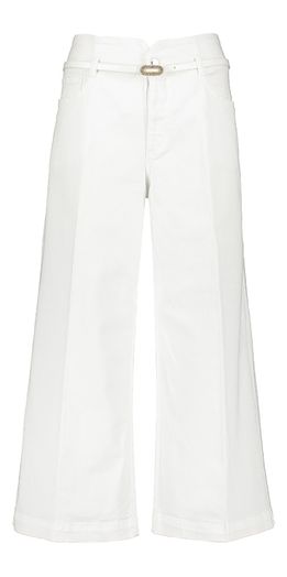 Ecru witte flaired cropped jeans Liu Jo