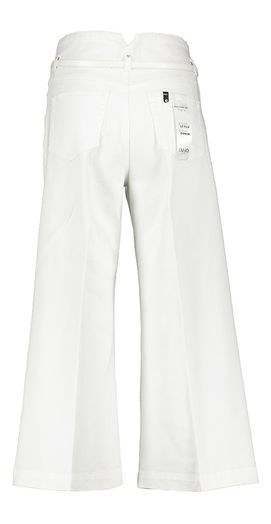 Ecru witte flaired cropped jeans Liu Jo