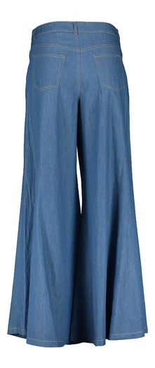 Blauwe wide fit broek in jeans look Liu Jo 