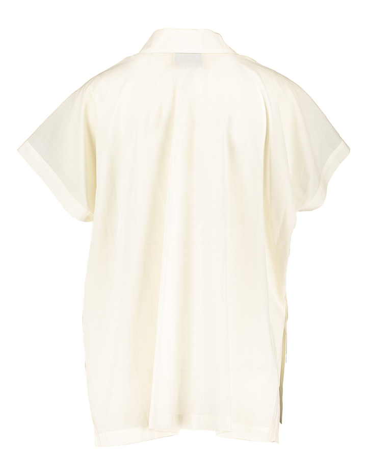 Beige blouse met knoopdetail Amanda Momoni