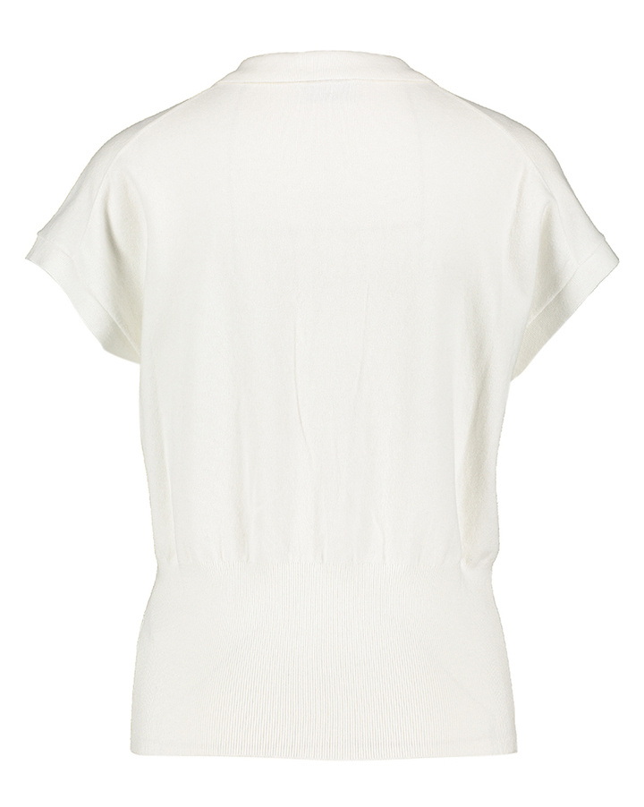 Beige polo met v-hals Zenggi 