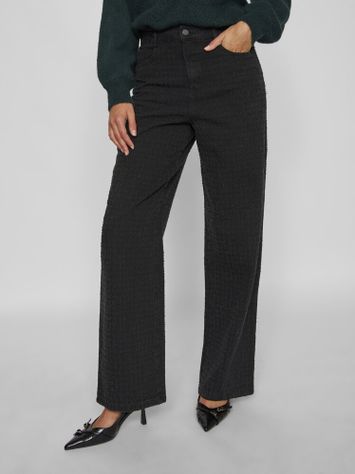 Zwarte loose fit jeans met structuur Viany Vila