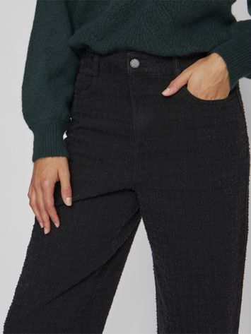 Zwarte loose fit jeans met structuur Viany Vila