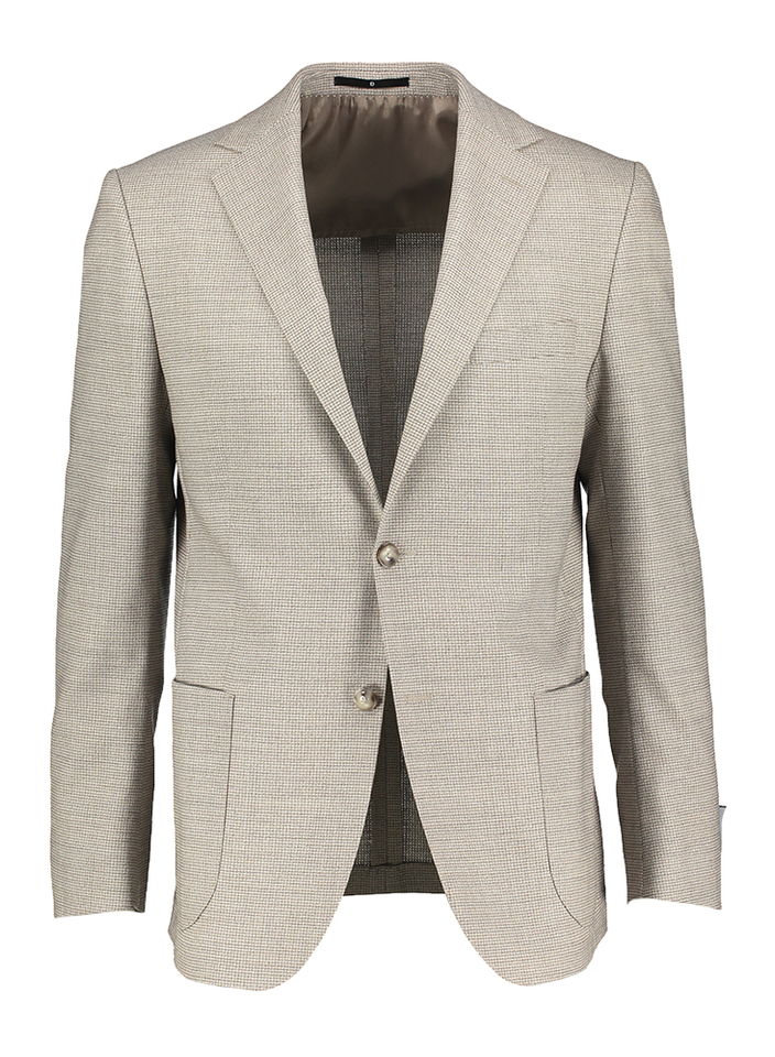Beige kleurige blazer in motief Dressler