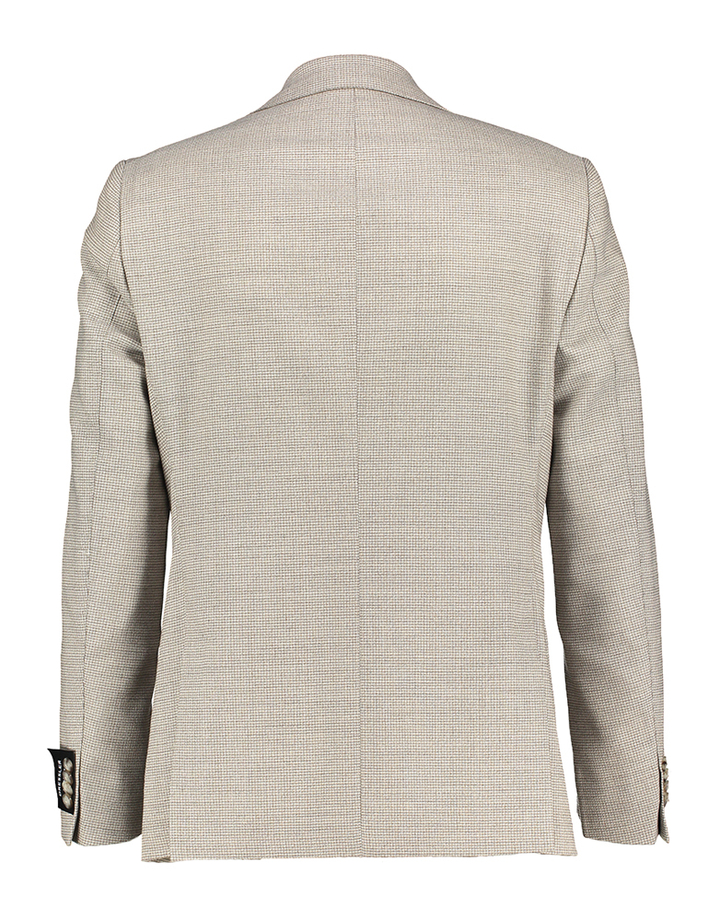 Beige kleurige blazer in motief Dressler