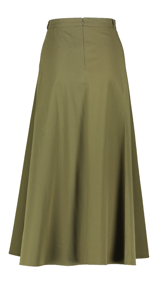 Kaki lange rok Gala Mardi 