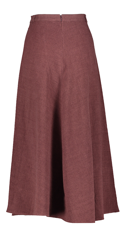 Burgundi lange rok Gala Mardi