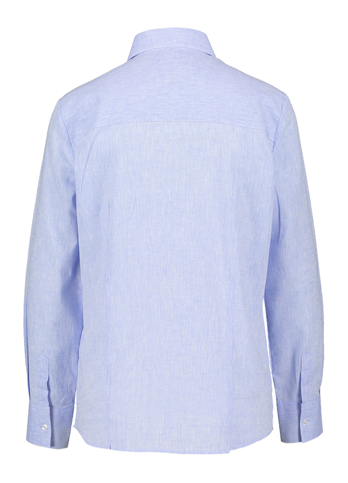 Licht blauw linnen hemd Amon Christiana Conti