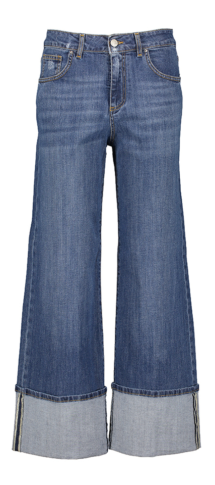 Donkerblauwe loose jeans Denise Noir N'Bleu