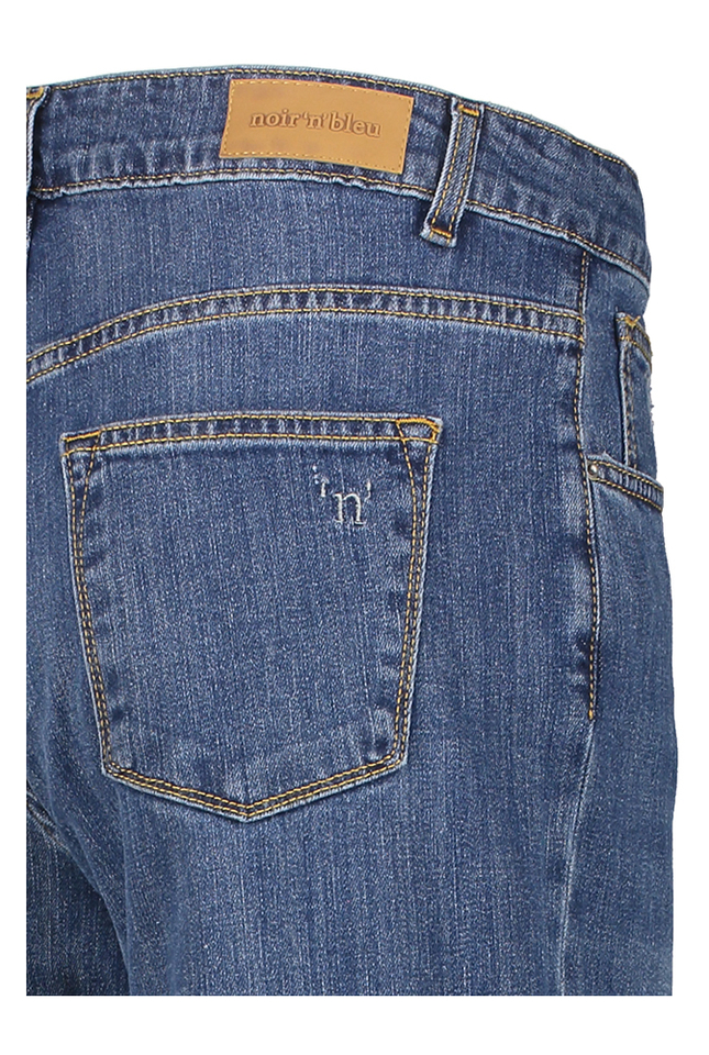 Donkerblauwe loose jeans Denise Noir N'Bleu