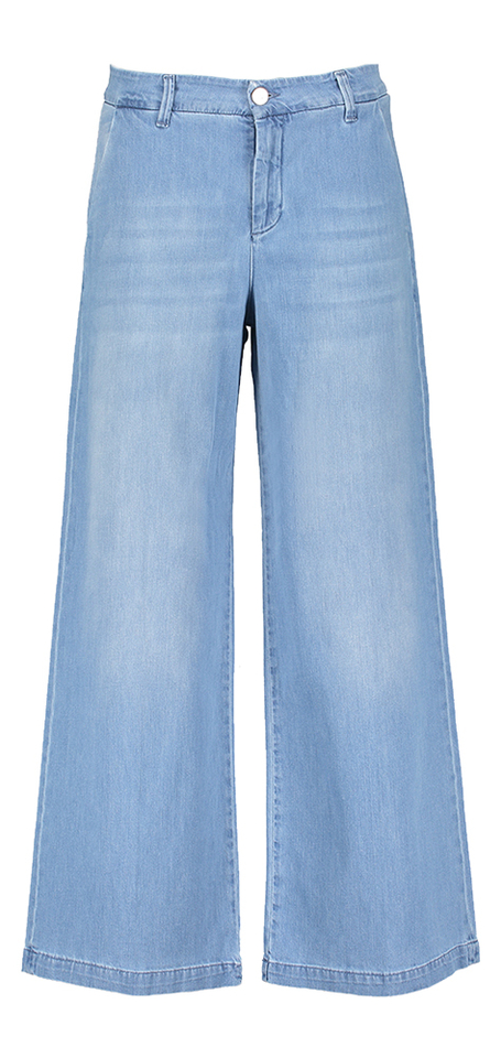 Blauwe wide leg jeans Denise Chinos Noir'n'bleu