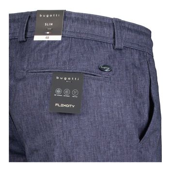 Donkerblauwe short in jeans look Bugatti
