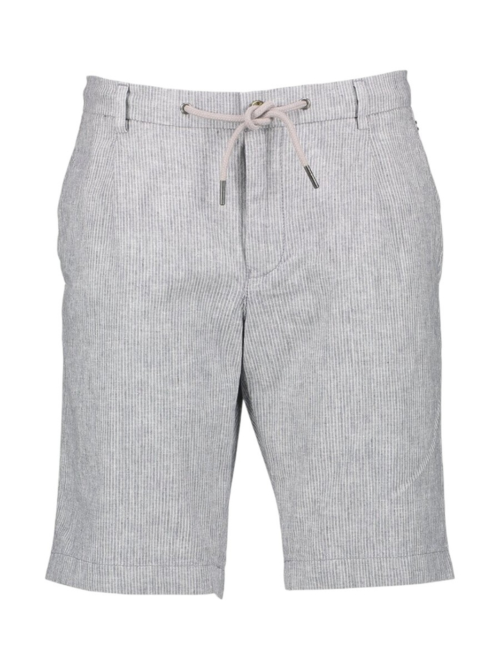 Jeansblauw gestreepte short Bugatti