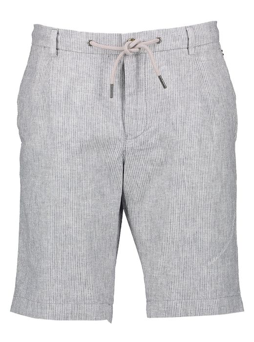 Jeansblauw gestreepte short Bugatti
