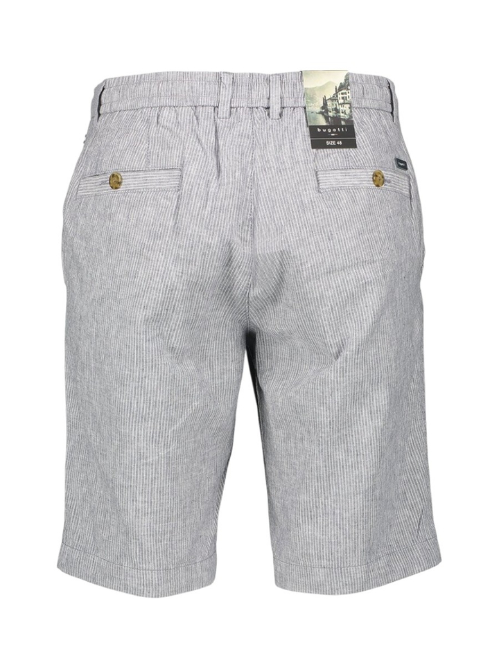 Jeansblauw gestreepte short Bugatti
