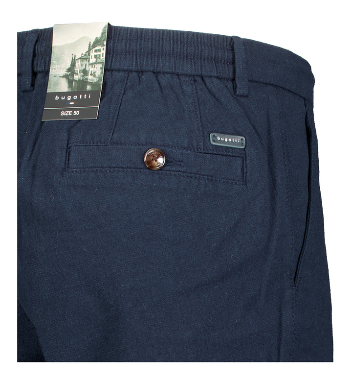 Blauwe short Bugatti