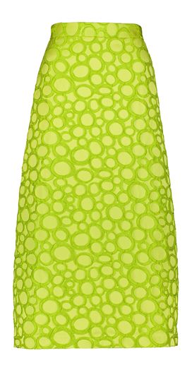 Groene feestelijke rok met structuur Alice JQ Circle Lunatica 