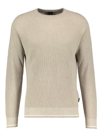 Beige trui met ronde hals en lange mouwen Bugatti 