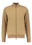 Camel kleurige cardigan in daim stof Bugatti