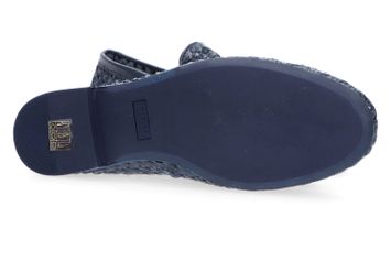 Donkerblauwe mocassins Frau
