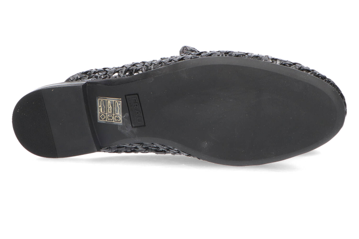 Zwarte gewevens slippeers Frau