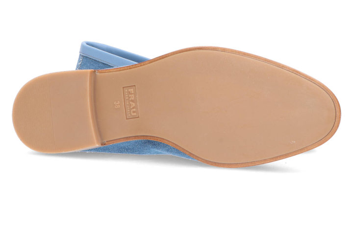 Jeansblauwe mocassins Frau