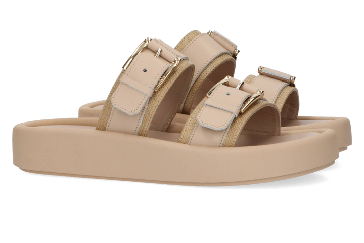 Beige sandalen Frau 