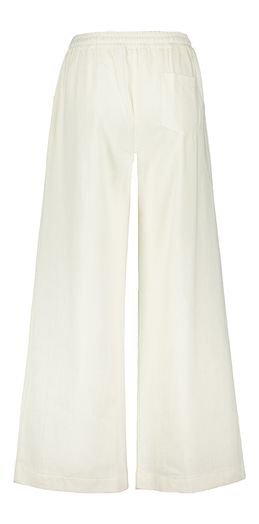 Witte wijdvallende broek met elastiek Jaxx By-Bar