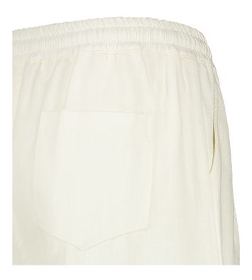 Witte wijdvallende broek met elastiek Jaxx By-Bar
