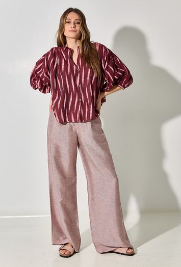 Roze broek met elastiek Benji By-Bar