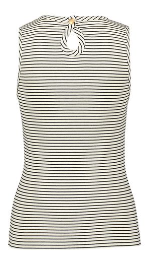 Ecru top met blauw strepenpatroon Loop By-Bar