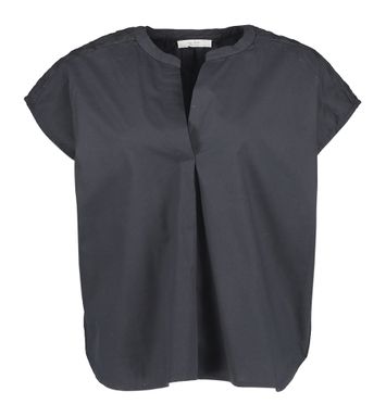 Zwarte oversized katoenen bloes Amie By-Bar 