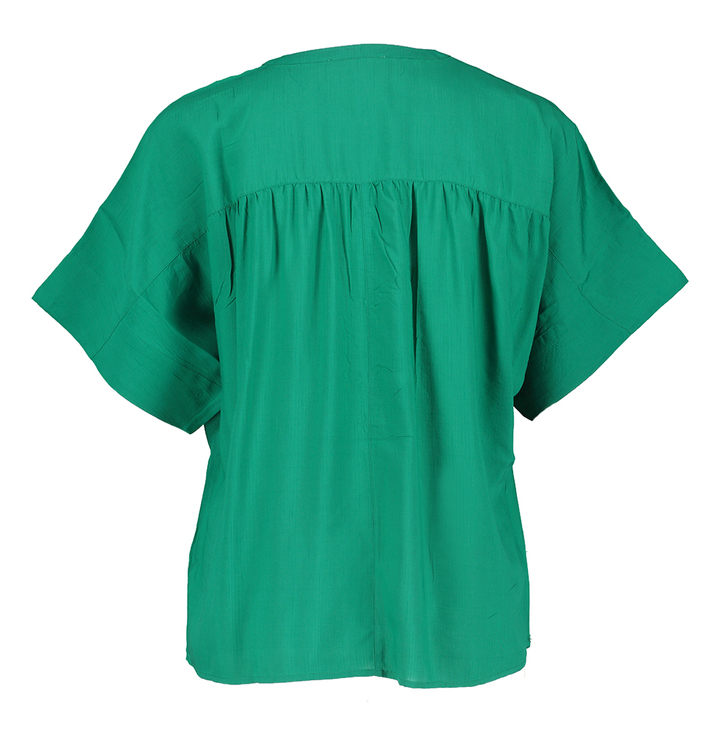 Smaragdgroene blouse met korte mouwen Bo By-Bar