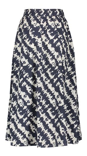 Beige en donkerblauwe rok in print Juta By-Bar