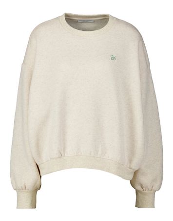 Beige sweater met groene opdruk Bibi Disco By-Bar