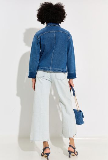 Jeansblauwe loose jeans For All Mankind