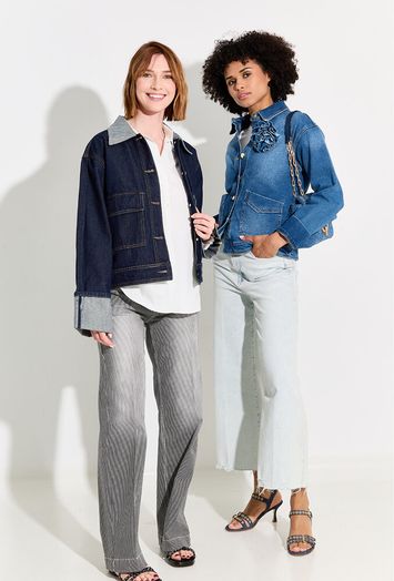 Jeansblauwe loose jeans For All Mankind