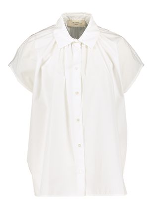 Max Mara Weekend Witte oversized katoenen bloes Vallo