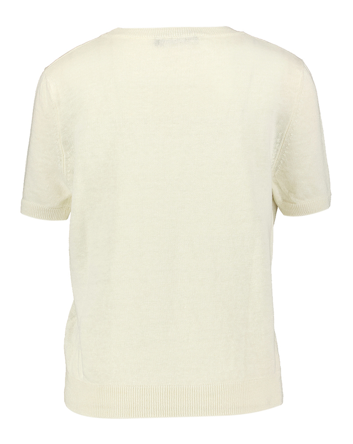 Beige linnen trui met korte mouw Pancone Max Mara