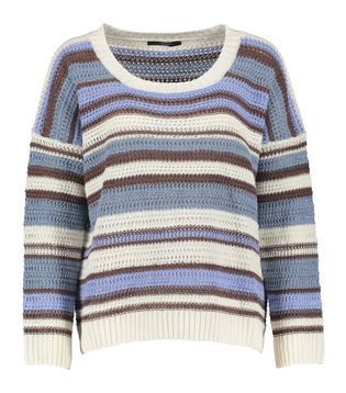 Max Mara Weekend Multicolor gestreepte pull met boothals Basilio