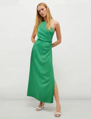 Groene lange coctailjurk Duse Marella