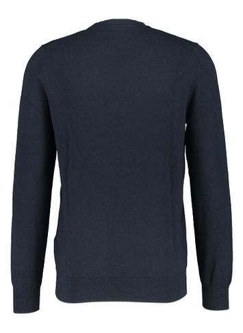 Donkerblauwe trui met merklogo Lyle & Scott