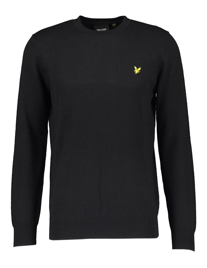 Zwarte trui met merklogo Lyle & Scott