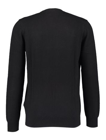 Zwarte trui met merklogo Lyle & Scott