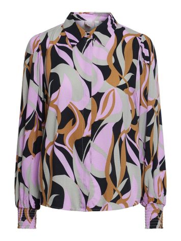 Multicolor bloes met print Yasalira Y.A.S