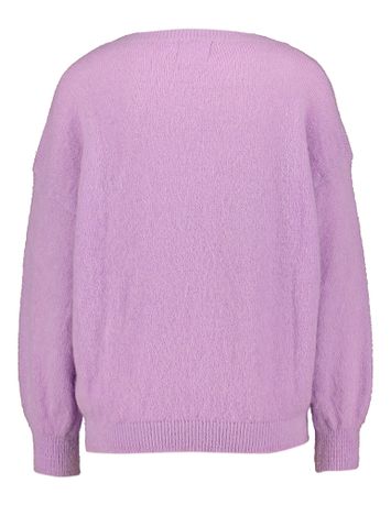 Lila wollen pull met ronde hals Twins